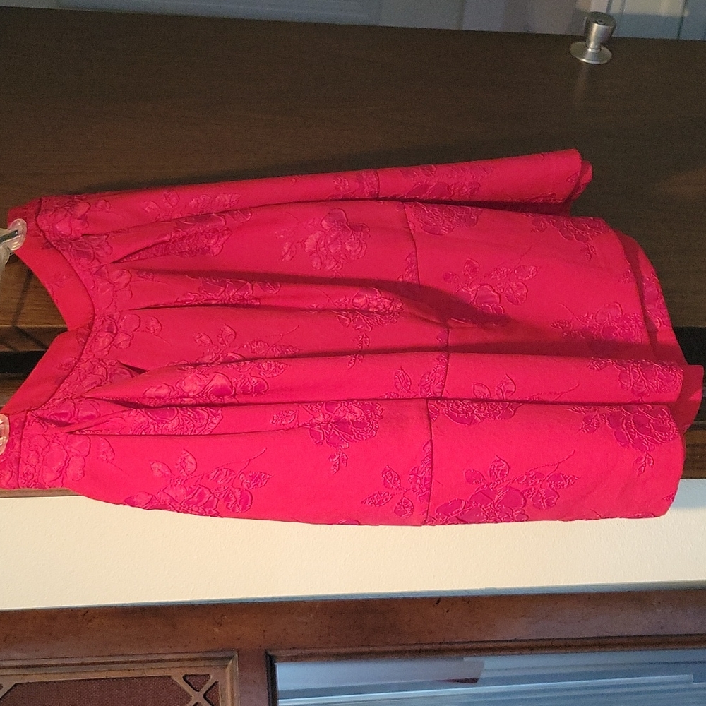 Elle Red Flared Skirt, size 16